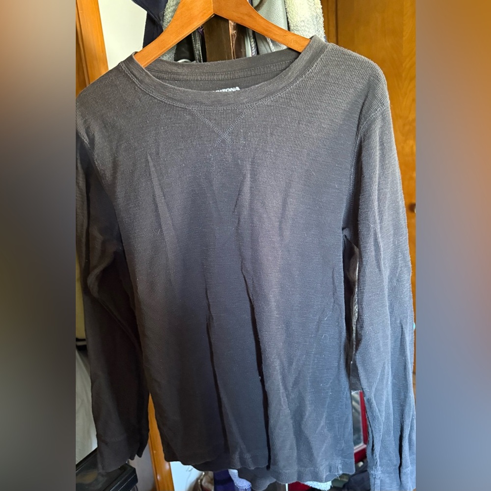 Classic Dark Gray Thermal Long Sleeve Shirt